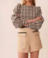 Tara Jarmon Solea Shorts In Natural In White