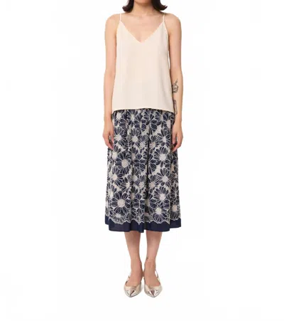 Tara Jarmon Tamara V-neck Top In Ecru In Neutral