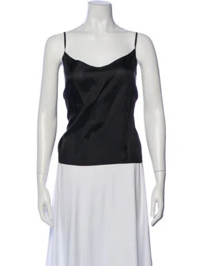 Pre-owned Tara Jarmon V-neck Sleeveless Top In Gray
