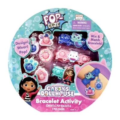 Tara Toy S Pop-eeze: Bracelet Activity Set - Gabby's Dollhouse In Transparent