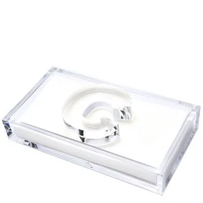 Tara Wilson Designs Acrylic Flat Napkin Holder In Clear
