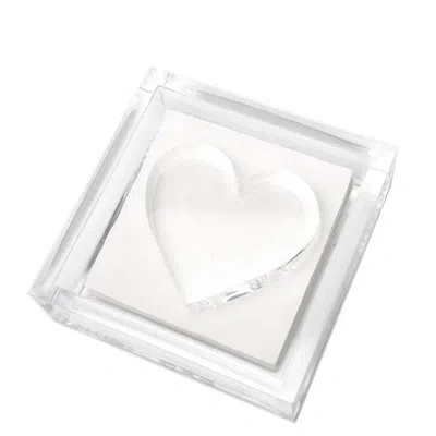 Tara Wilson Designs Acrylic Flat Napkin Holder In Multi