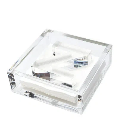 Tara Wilson Designs Acrylic Napkin Holder In Clear