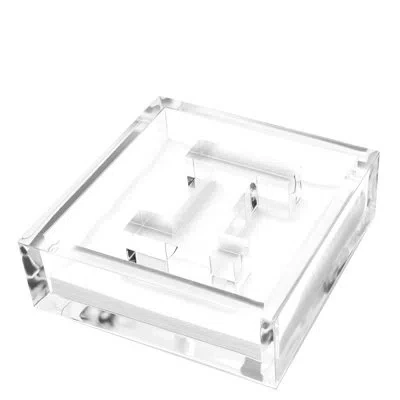 Tara Wilson Designs Acrylic Napkin Holder In Clear