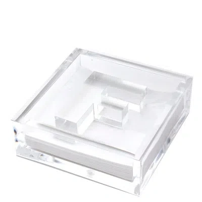 Tara Wilson Designs Acrylic Napkin Holder In Clear