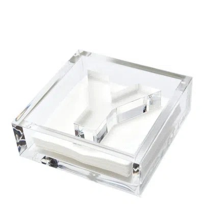 Tara Wilson Designs Acrylic Napkin Holder In Clear