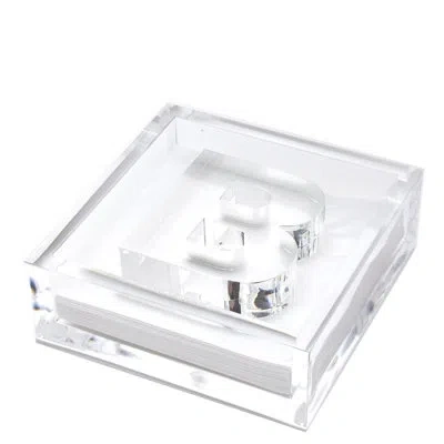 Tara Wilson Designs Acrylic Napkin Holder In Clear
