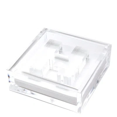 Tara Wilson Designs Acrylic Napkin Holder In Clear