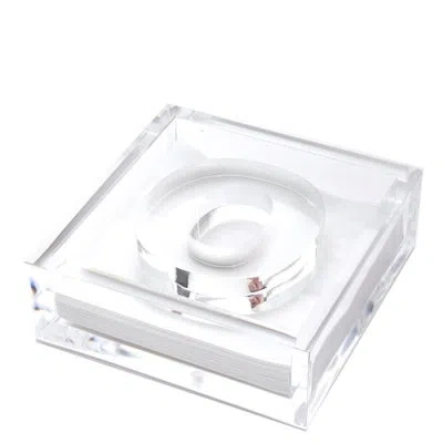 Tara Wilson Designs Acrylic Napkin Holder In Clear