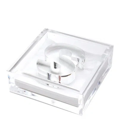 Tara Wilson Designs Acrylic Napkin Holder In Clear