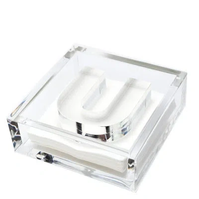 Tara Wilson Designs Acrylic Napkin Holder In Clear