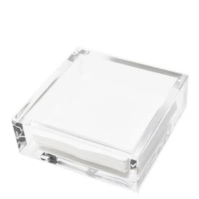 Tara Wilson Designs Acrylic Napkin Holder In White