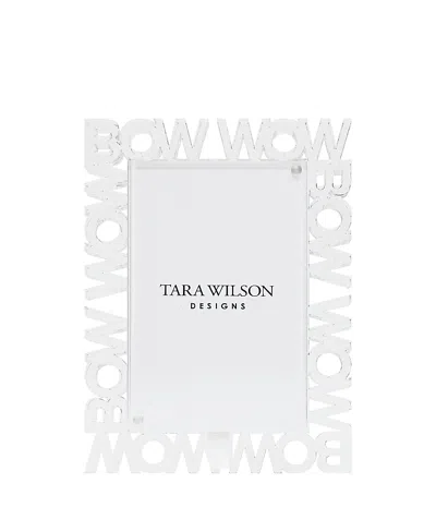 Tara Wilson Designs Bow Wow 4'' X 6'' Acrylic Frame In Clear