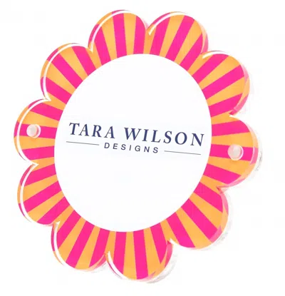 Tara Wilson Designs Daisy Acrylic Picture Frame= In Pink + Orange