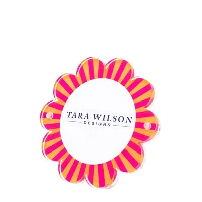 Tara Wilson Designs Daisy Single Picture Frame In Orange,pink