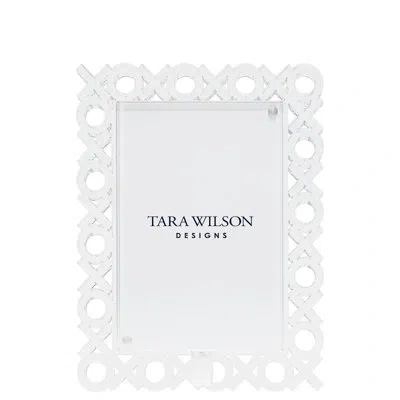 Tara Wilson Designs Floater Picture Frame In Clear,white