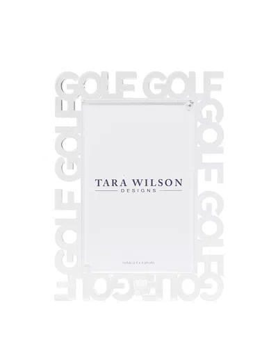 Tara Wilson Designs Golf 4'' X 6'' Acrylic Frame In Clear