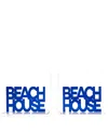 Tara Wilson Designs Mirror Beach House 2-piece Bookend Set In Blue