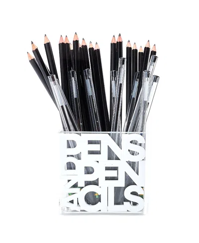 Tara Wilson Designs Pens And Pencils Holder In Clear