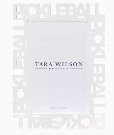 Tara Wilson Designs Pickleball Acrylic Picture Frame - 4 X 6 In Clear In White