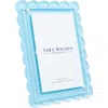 Tara Wilson Designs Scallop Picture Frame In Blue