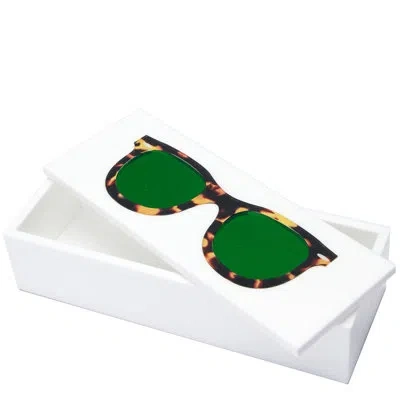 Tara Wilson Designs Trinket Box - Sunglasses In Green,white
