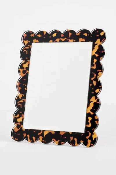 Tara Wilson Scalloped Rectangle Wall & Tabletop Mirroru200b In Multi