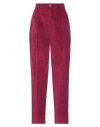 Tarea Studio Woman Pants Garnet Size Xs Cotton, Elastane In Red