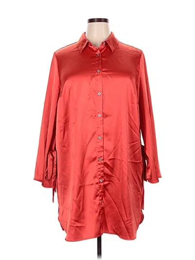 Pre-owned Target 3/4 Sleeve Blouse In Red