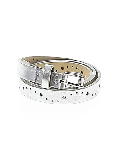 Pre-owned Target Belt In Silver