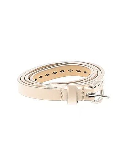 Pre-owned Target Belt In White