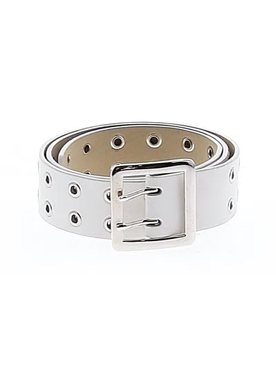Pre-owned Target Belt In White