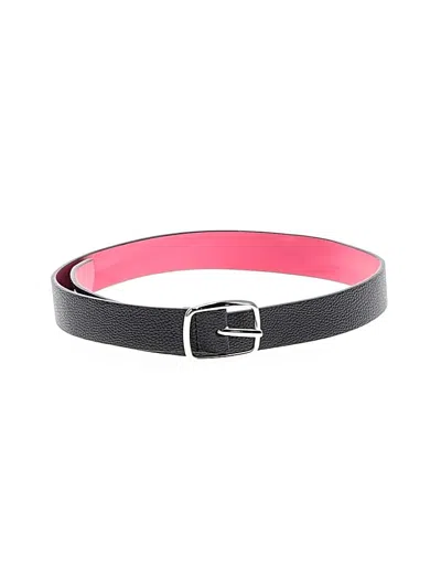 Pre-owned Target Leather Belt In Black