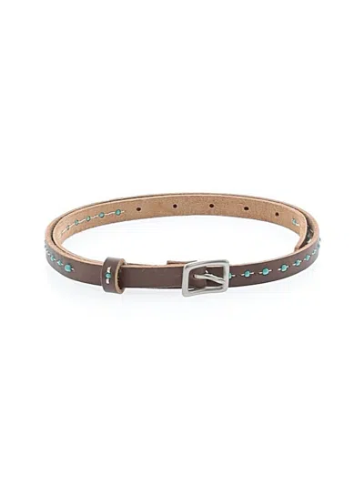 Pre-owned Target Leather Belt In Brown