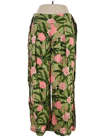Pre-owned Target Linen Pants In Green