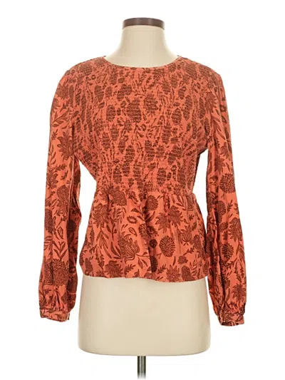 Pre-owned Target Long Sleeve Blouse In Orange