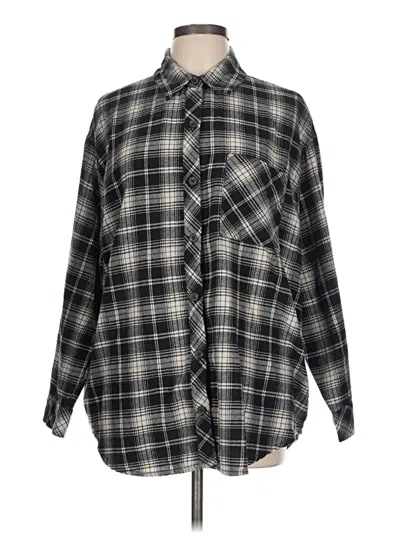 Pre-owned Target Long Sleeve Button Down Shirt In Black