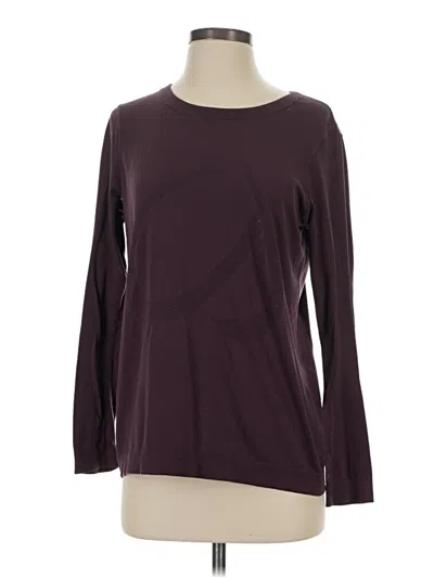 Pre-owned Target Long Sleeve Top Burgundy Boatneck Tops