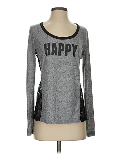 Pre-owned Target Long Sleeve Top Gray Crew Neck Tops