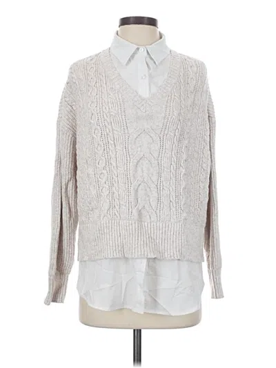 Pre-owned Target Pullover Sweater In Silver