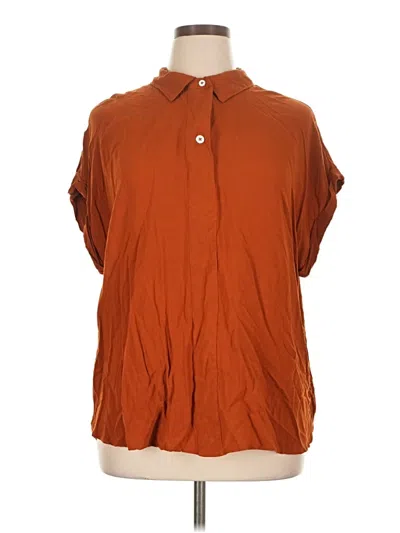 Pre-owned Target Short Sleeve Blouse In Orange
