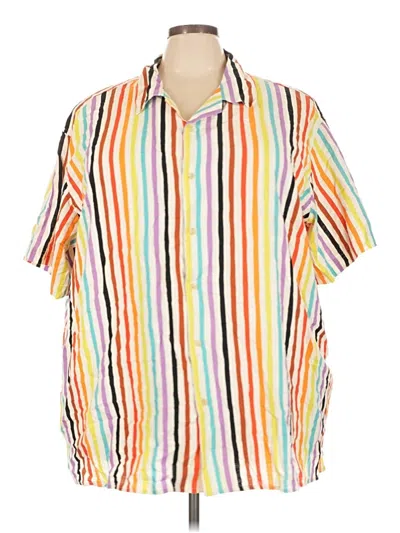Pre-owned Target Short Sleeve Button Down Shirt In Yellow