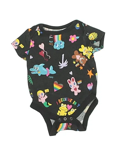 Pre-owned Target Babies' Short Sleeve Onesie In Black