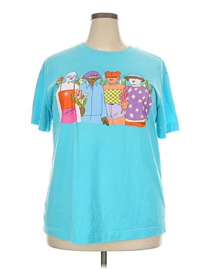 Pre-owned Target Short Sleeve T-shirt In Blue
