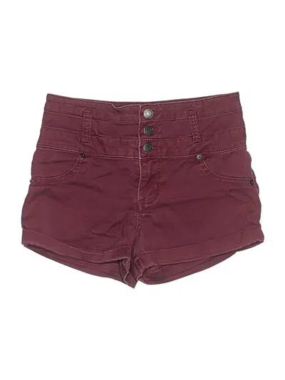 Pre-owned Target Shorts In Burgundy