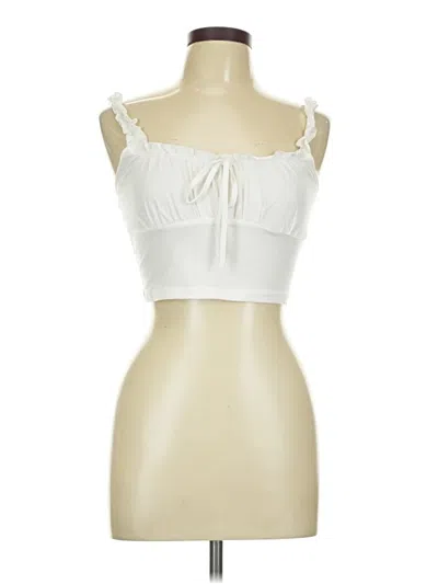 Pre-owned Target Sleeveless Blouse In White