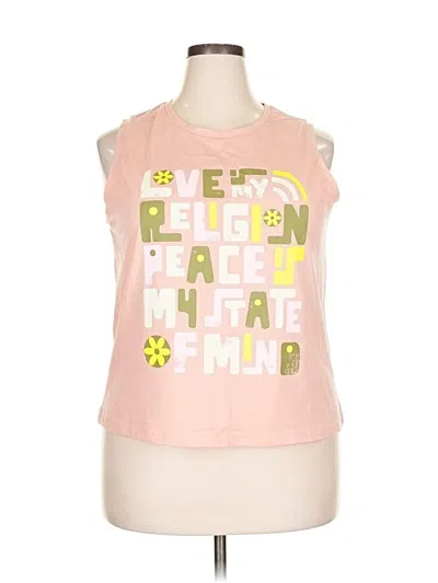 Pre-owned Target Sleeveless T-shirt In Pink