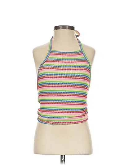 Pre-owned Target Tank Top Green Halter Neckline Tops