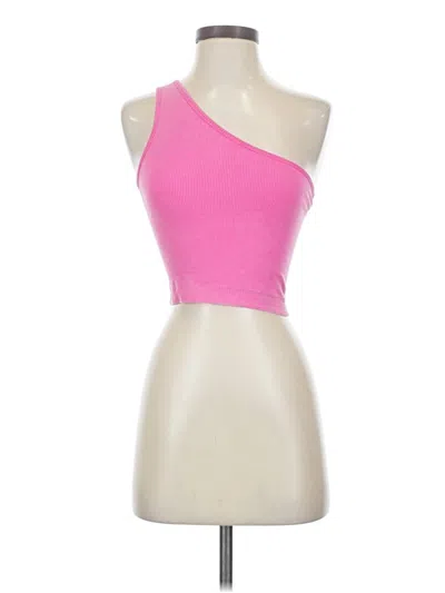 Pre-owned Target Tank Top Pink One Shoulder Neckline Tops