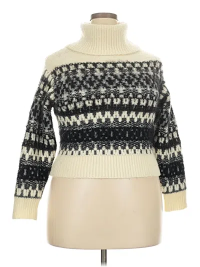 Pre-owned Target Turtleneck Sweater In Ivory